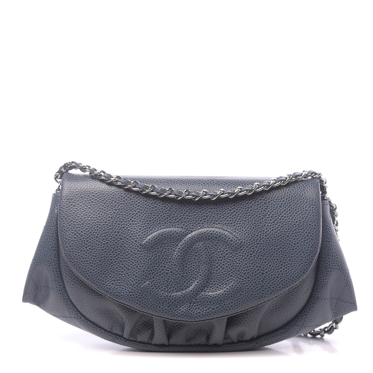 Caviar Half Moon Wallet On Chain WOC Blue
