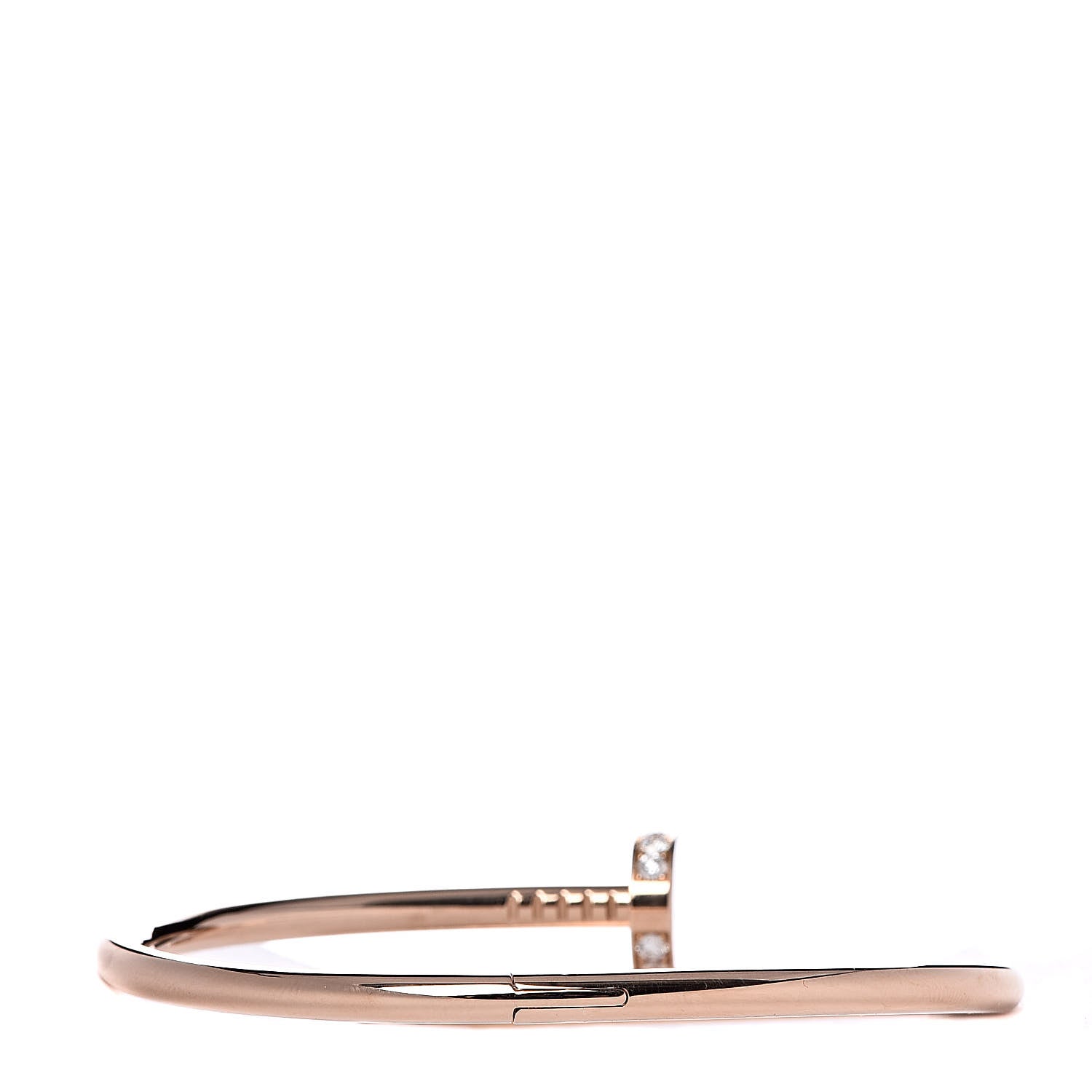Cartier 18K Pink Gold Diamond Juste Un Clou Bracelet 17 3 of 5