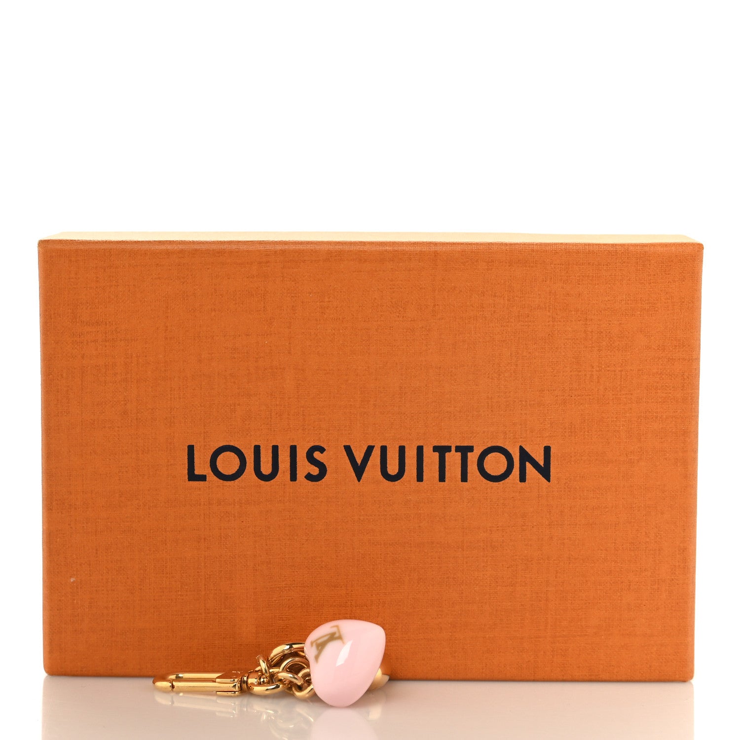 Louis Vuitton Micro Charms LV Heart Bag Charm Key Holder Gold
