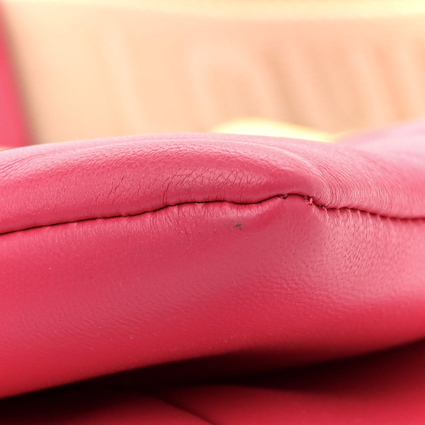 Lambskin Embossed Monogram Coussin PM Rose Bougainvillier Pink