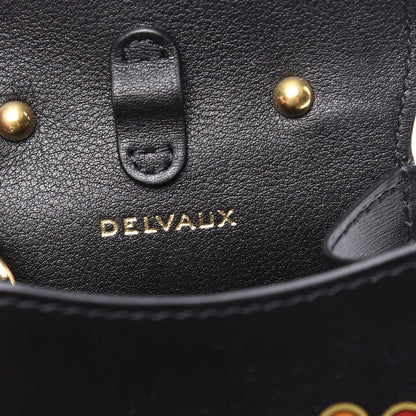 Delvaux Calfskin Print Byzantine Brillant Charm Strap Black 14 of 22