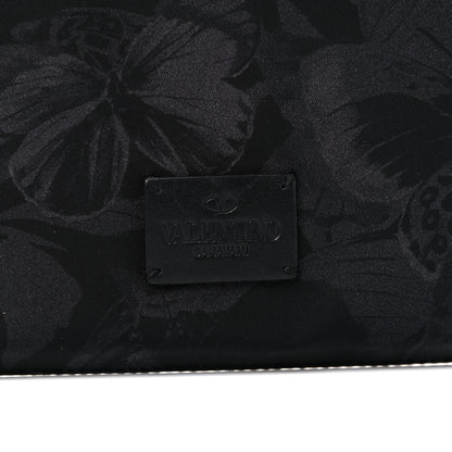 Valentino Garavani Nylon Camubutterfly Rockstud Zip Pouch Black 8 of 12