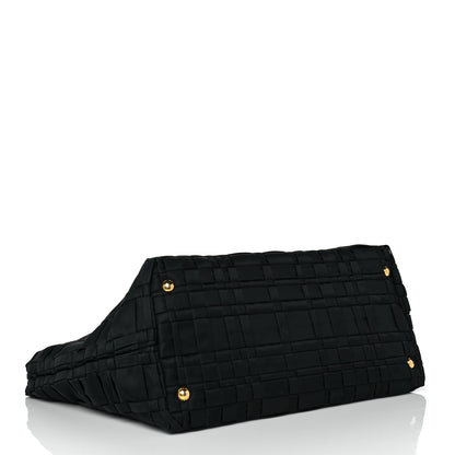 Prada Tessuto Nylon Woven Shopping Tote Black 4 of 9