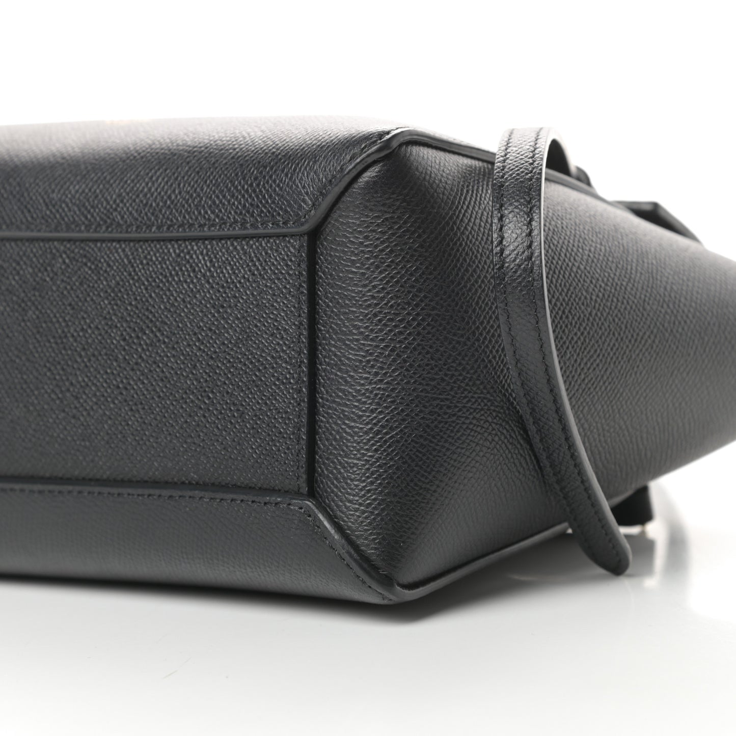 Grained Calfskin Nano Belt Bag Black