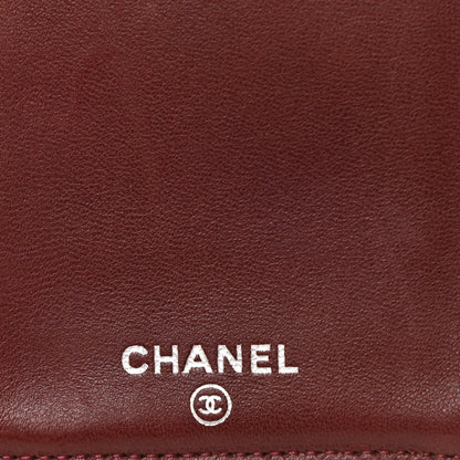 Chanel Lambskin Quilted Yen Wallet Black 8 of 9