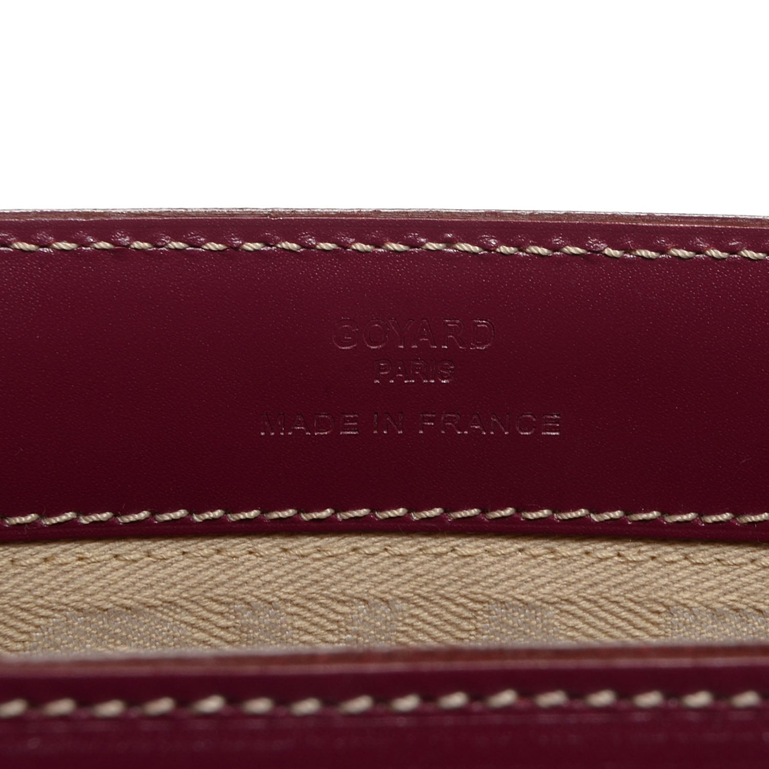 Goyard Goyardine Jersey GM Burgundy 7 of 10