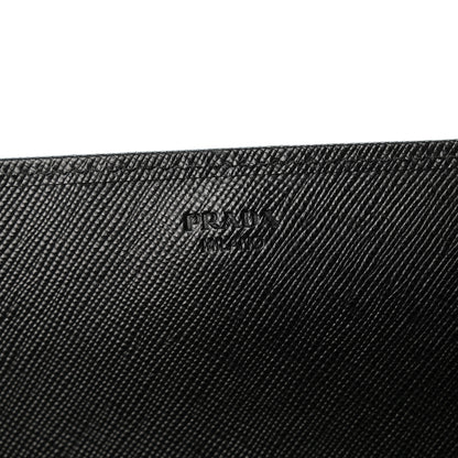 Prada Saffiano Hibiscus Print Oro Chain Wallet Rosso 6 of 9
