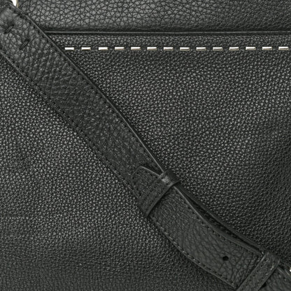 Fendi Cuoio Romano Selleria Studded Large Peekaboo Iconic Fit Satchel Black 9 of 13