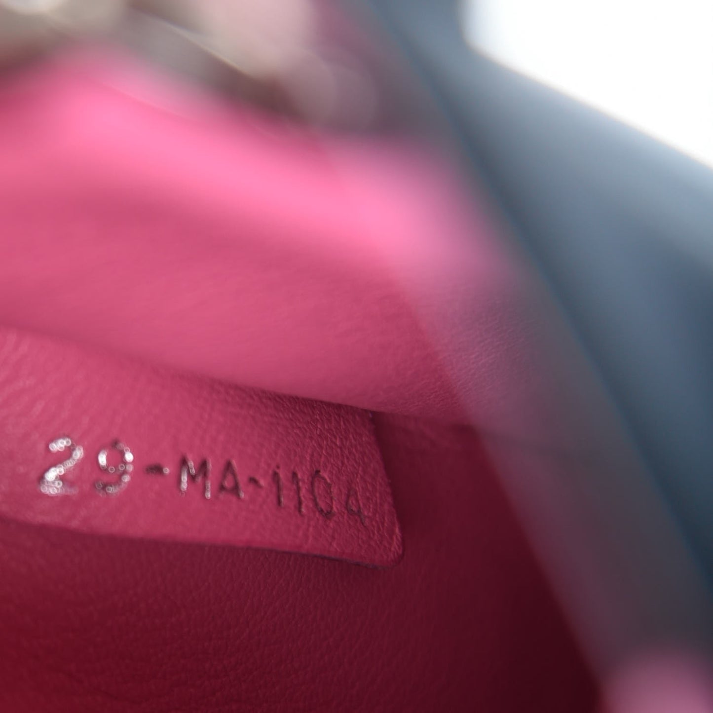 Smooth Calfskin Medium Tri-Color Diorissimo Bag Navy Pink