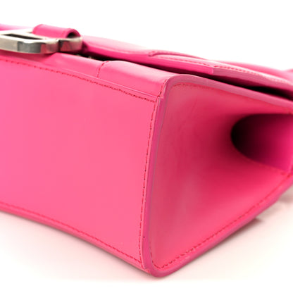 Balenciaga Shiny Box Calfskin Hourglass Top Handle Bag XS Acid Fuchsia 10 of 10