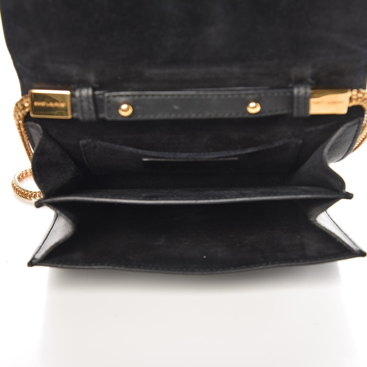 Saint Laurent Calfskin Small Classic Y Satchel Bag Black 5 of 7