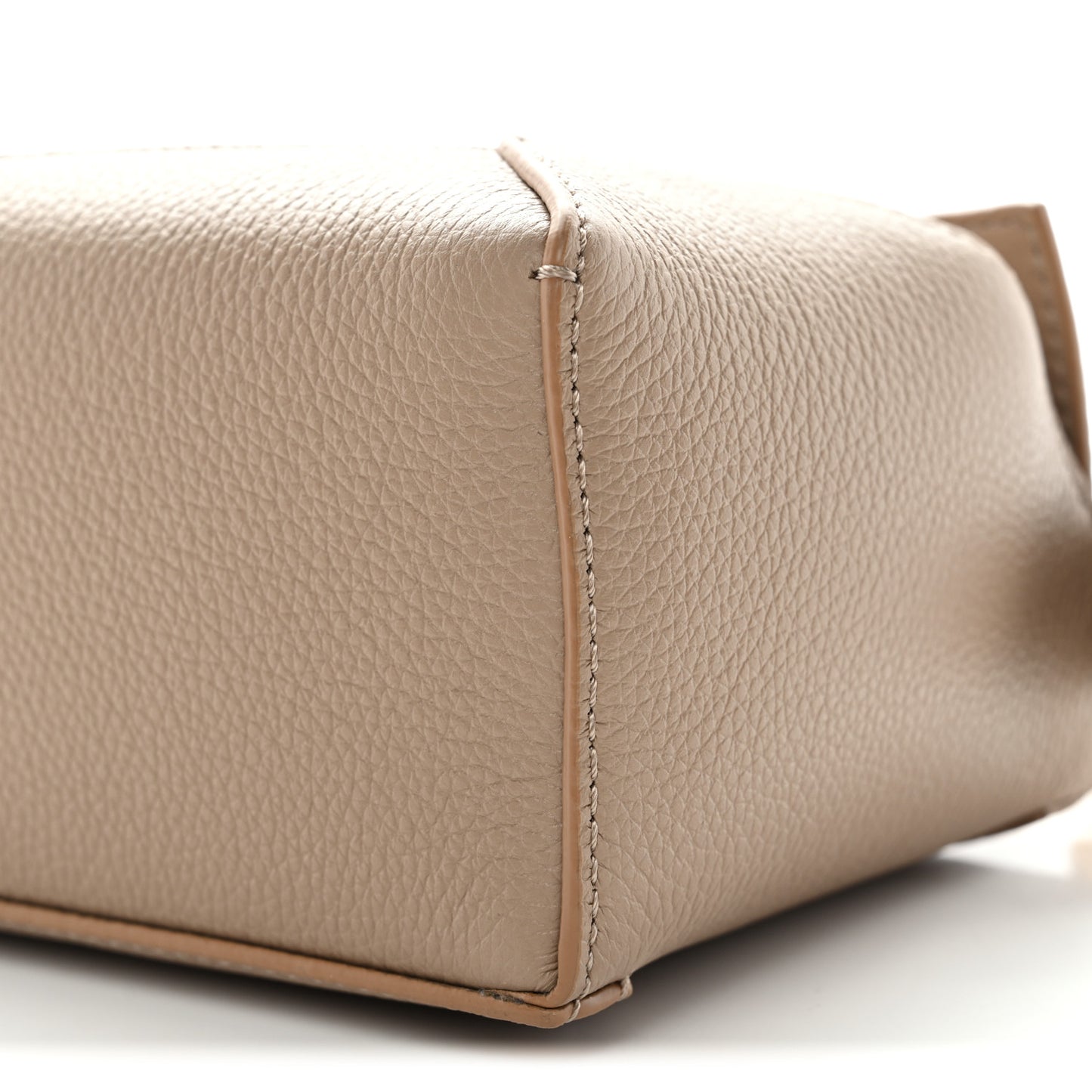 Soft Grained Calfskin Mini Puzzle Edge Bag Sand