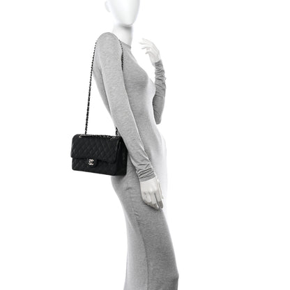 Chanel Caviar Quilted Medium Double Flap Black 2 of 13