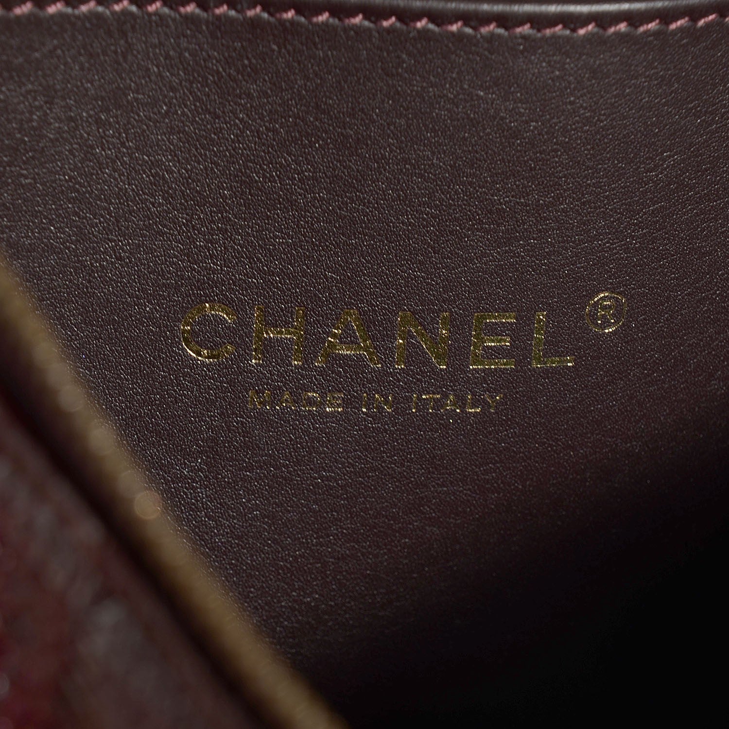 Chanel Lizard Boy Clutch Burgundy 7 of 8