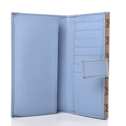 Gucci GG Plus Monogram Continental Flap Wallet Blue 5 of 11