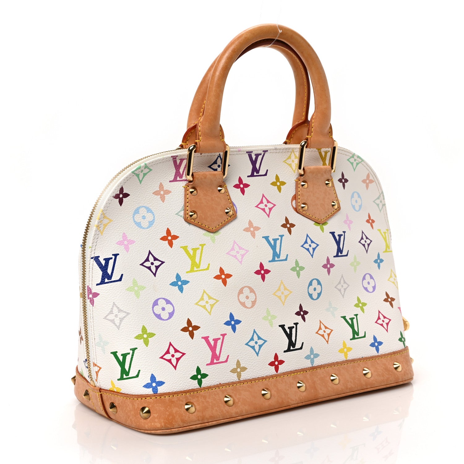 Louis Vuitton Monogram Multicolor Alma White 3 of 8