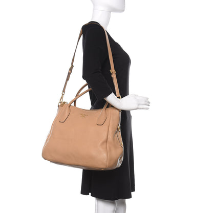 Prada Vitello Daino Shopping Tote Sughero 2 of 13