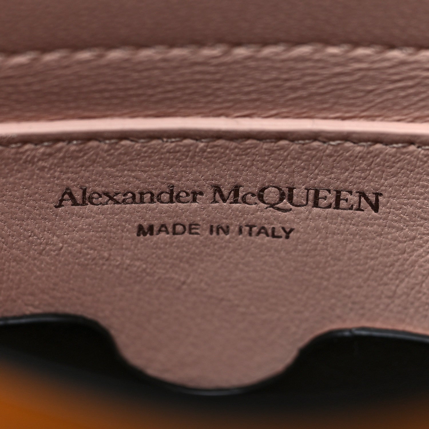 Alexander McQueen Calfskin Mini Curve Bucket Bag Tan 6 of 10