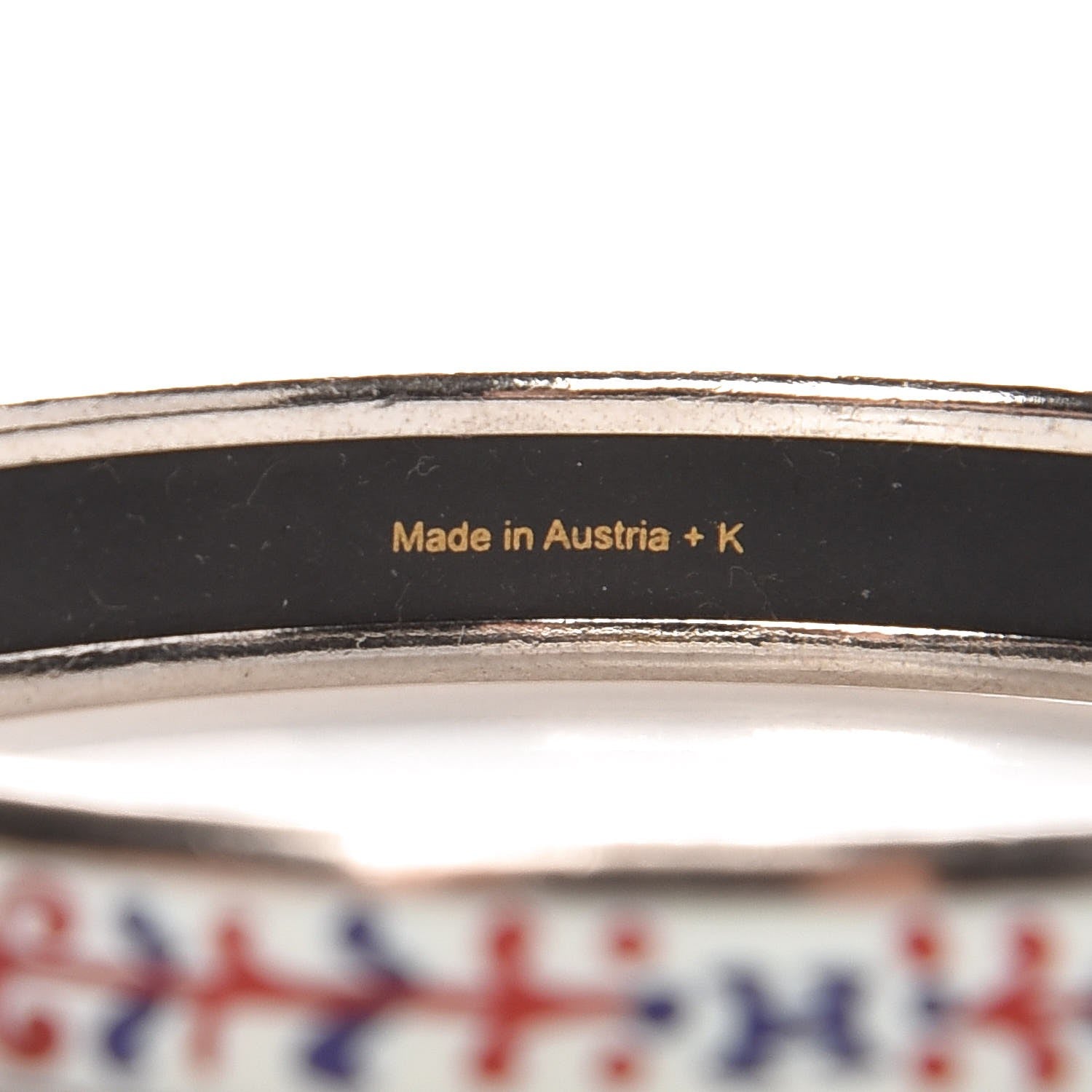 Hermes Enamel Printed Narrow Bracelet 65 4 of 4