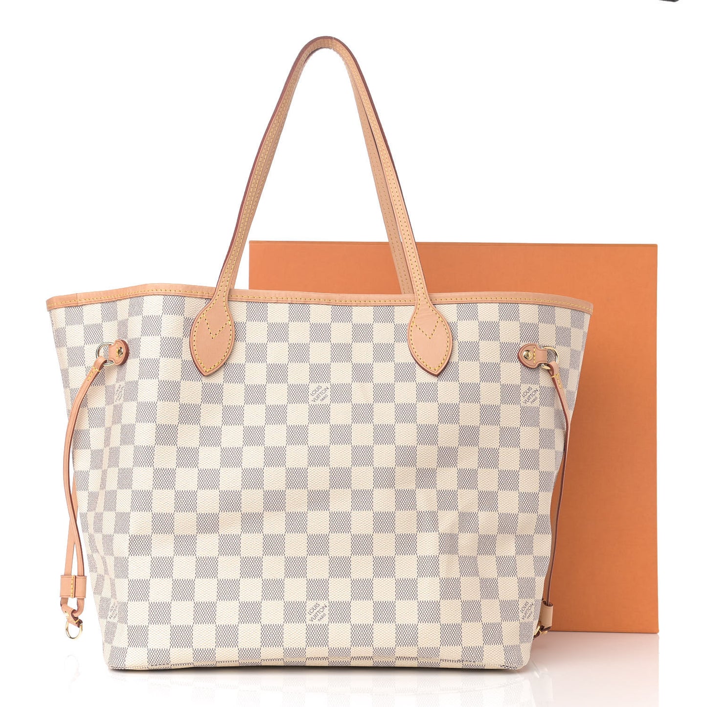 Damier Azur Neo Neverfull MM Rose Ballerine