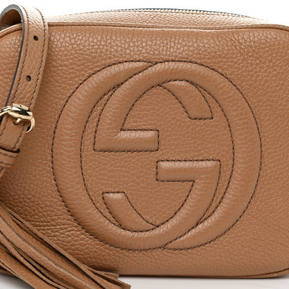 Gucci Pebbled Calfskin Small Soho Disco Bag Camelia 8 of 13