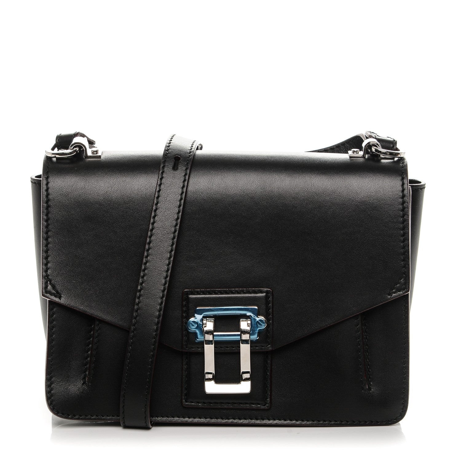 Proenza Schouler Smooth Leather Hava Shoulder Bag Black 1 of 6