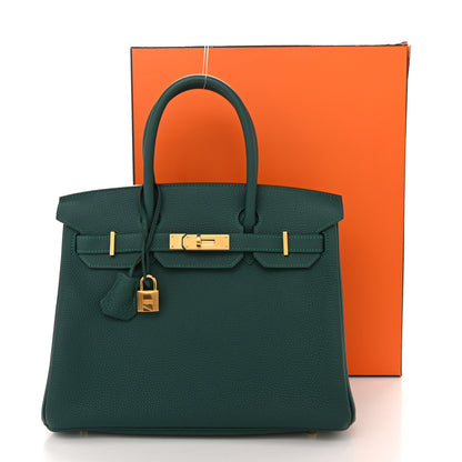 Hermes Togo Birkin 30 Malachite 22 of 23