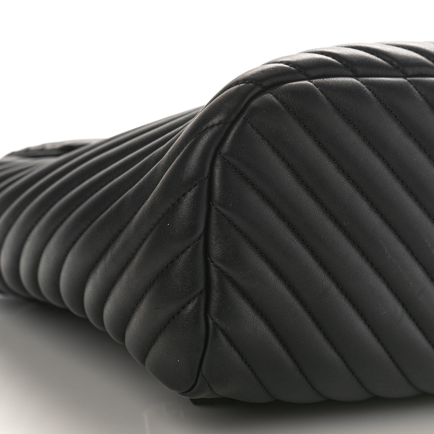 Chanel Calfskin Chevron Quilted Large Urban Spirit Backpack Black 8 of 9