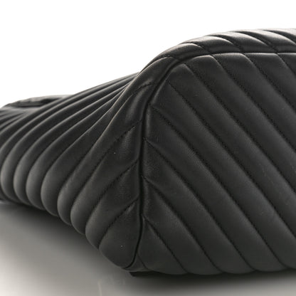 Chanel Calfskin Chevron Quilted Large Urban Spirit Backpack Black 8 of 9