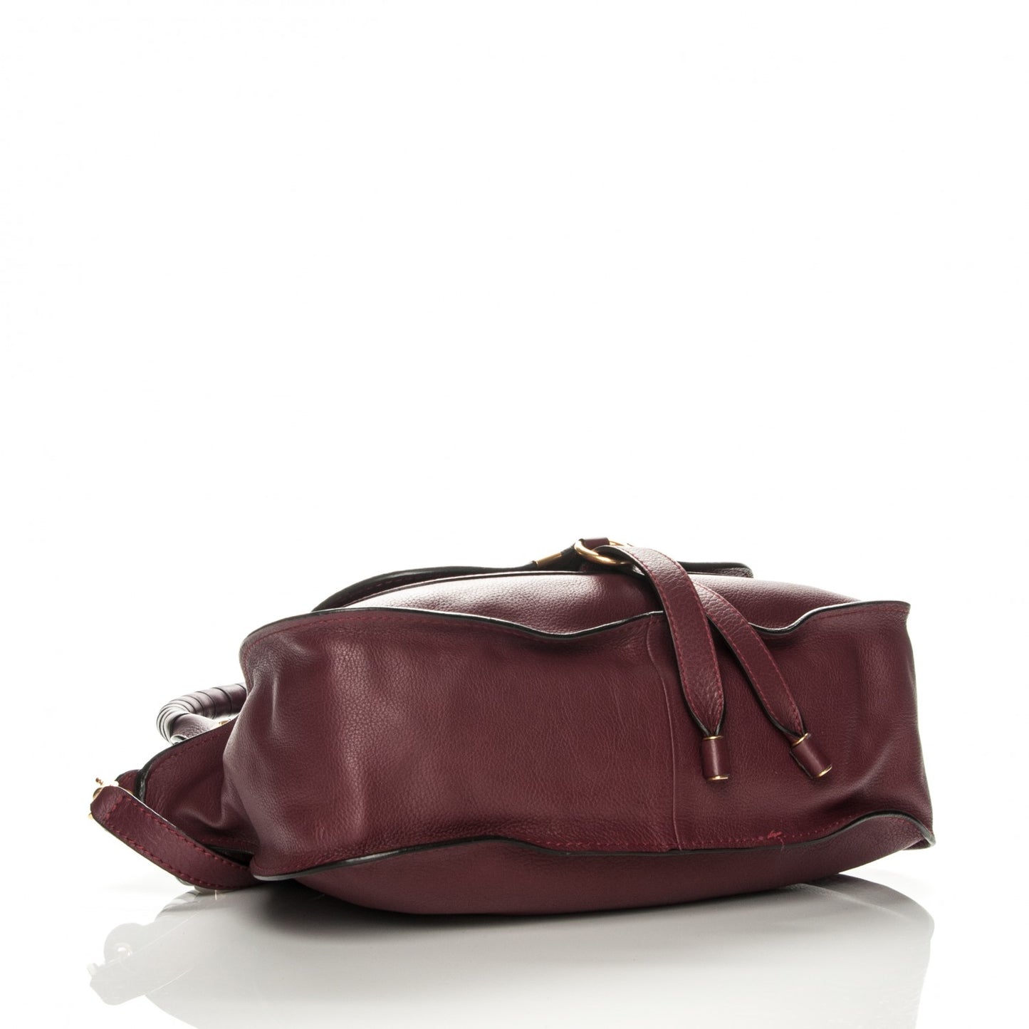 Calfskin Medium Marcie Satchel Wine Purple