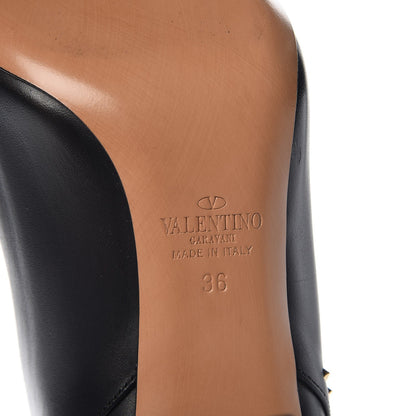 Valentino Garavani Calfskin Lovestud Ankle Boots 36 Black 6 of 8