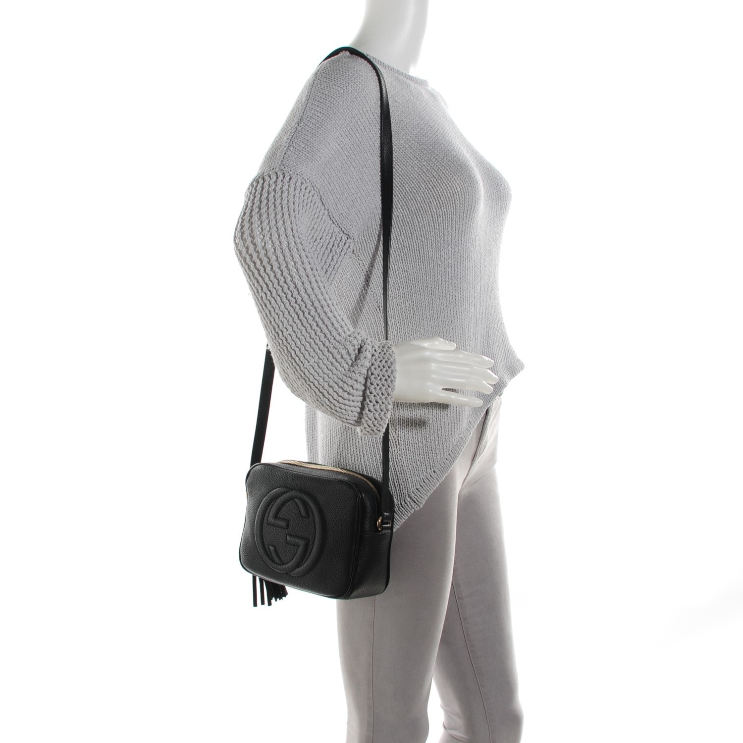 Gucci Pebbled Calfskin Small Soho Disco Bag Black 2 of 7