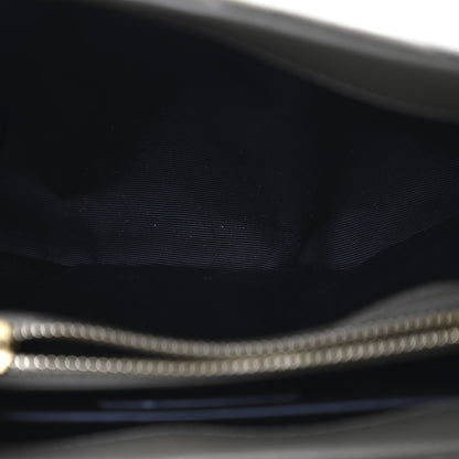 Saint Laurent Velvet Y Quilted Monogram Small Loulou Chain Satchel Dark Vintage Olive 5 of 11