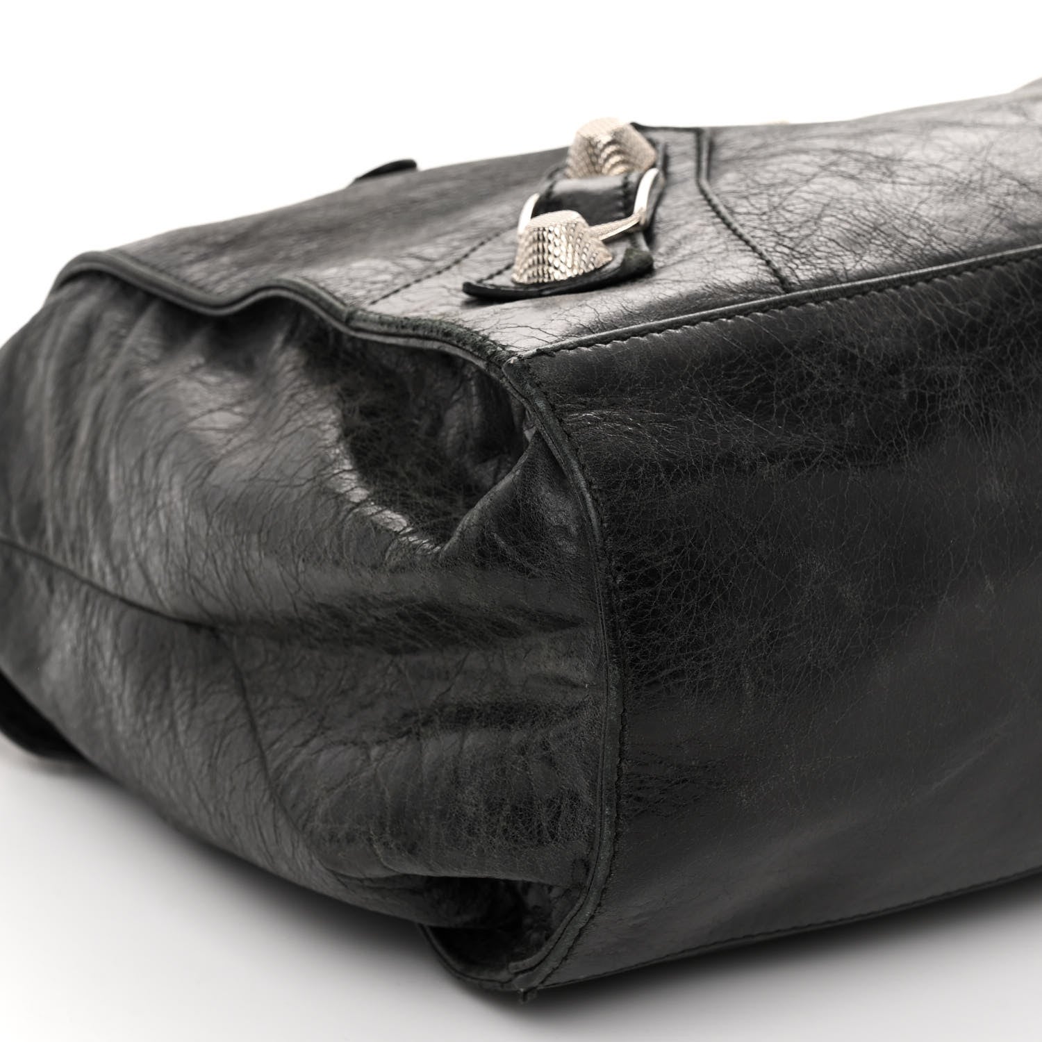 Balenciaga Agneau Giant 21 Silver Hardware Folder Black 8 of 10