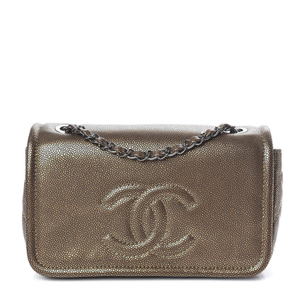 Chanel Metallic Caviar Medium Timeless CC Flap Bronze 1 of 9