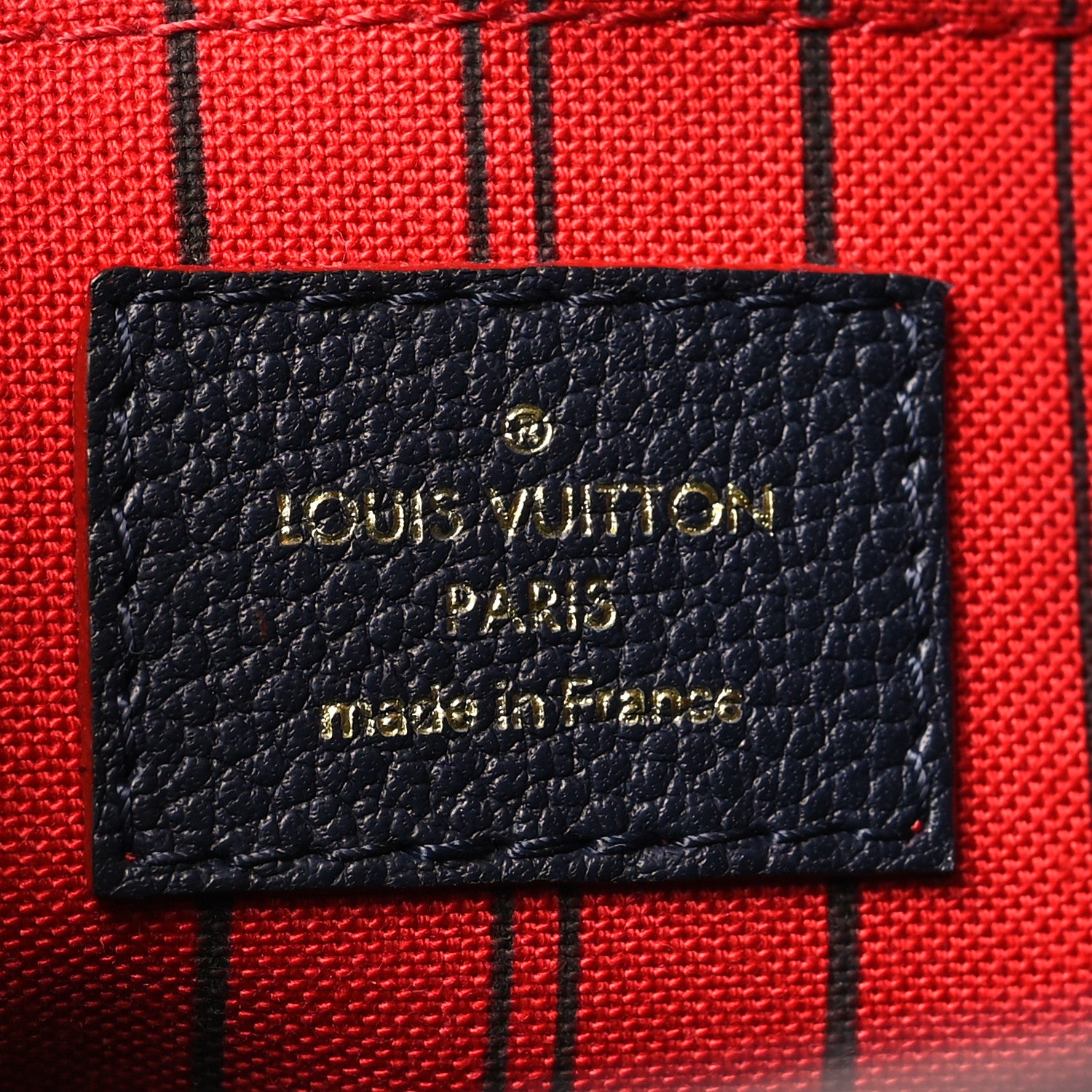 Louis Vuitton Empreinte Montaigne BB Marine Rouge 7 of 11