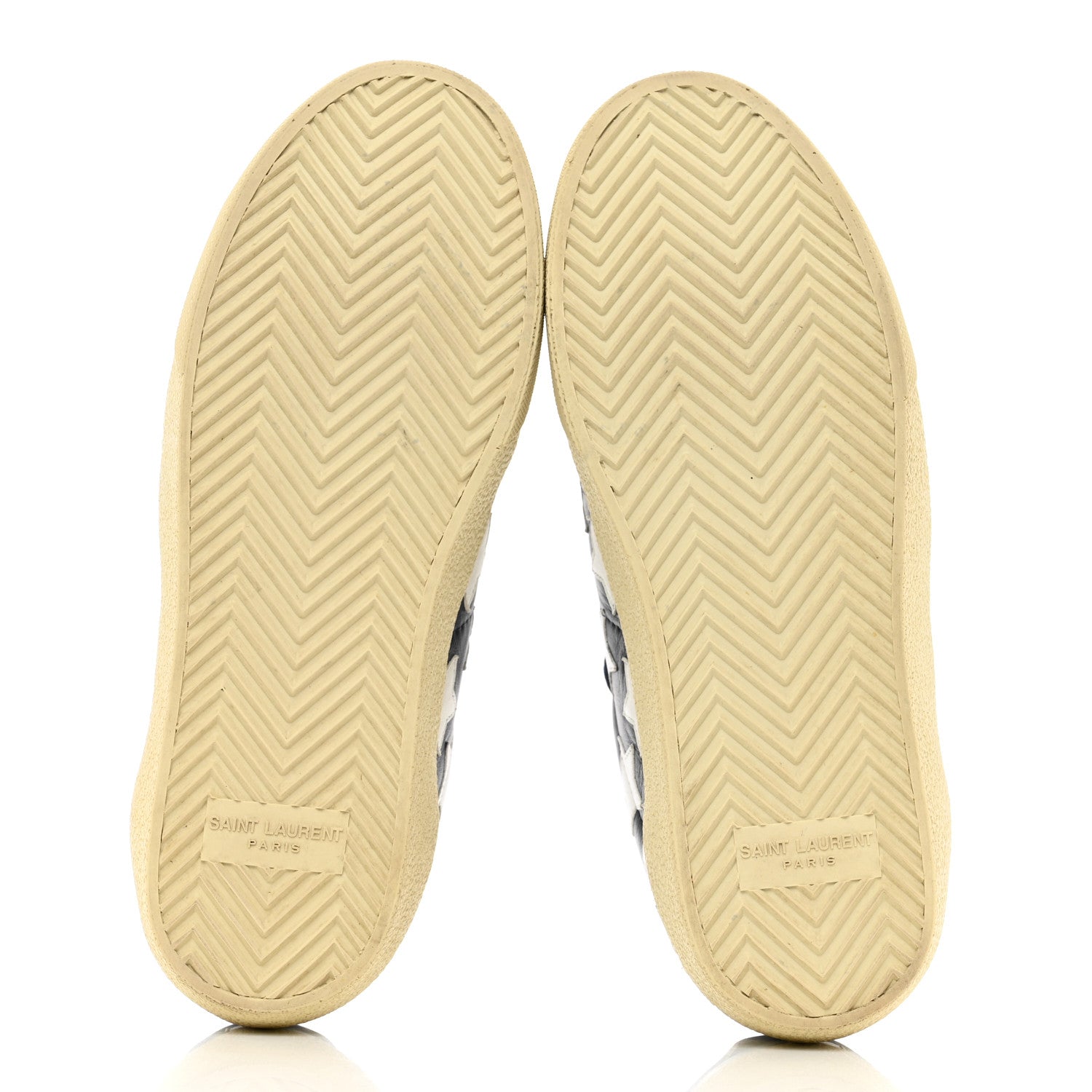 Saint Laurent Calfskin Star Court Sneakers Navy White Optique 36.5 5 of 9