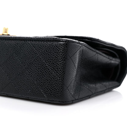 Chanel Caviar Quilted Medium Double Flap Black 8 of 9