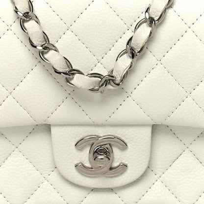 Chanel Caviar Quilted Mini Rectangular Flap White 8 of 12