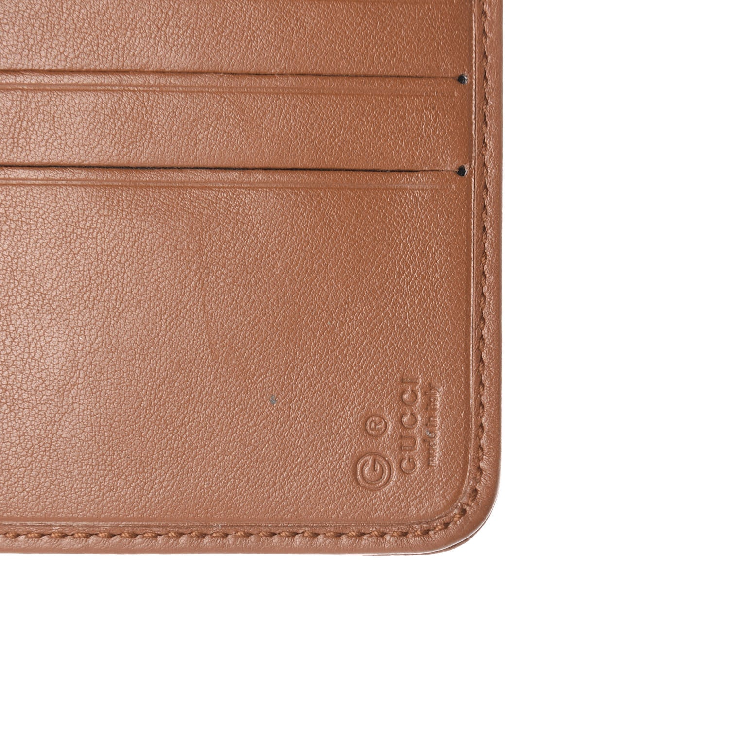 Gucci Guccissima Zip Around French Wallet Brown 5 of 5