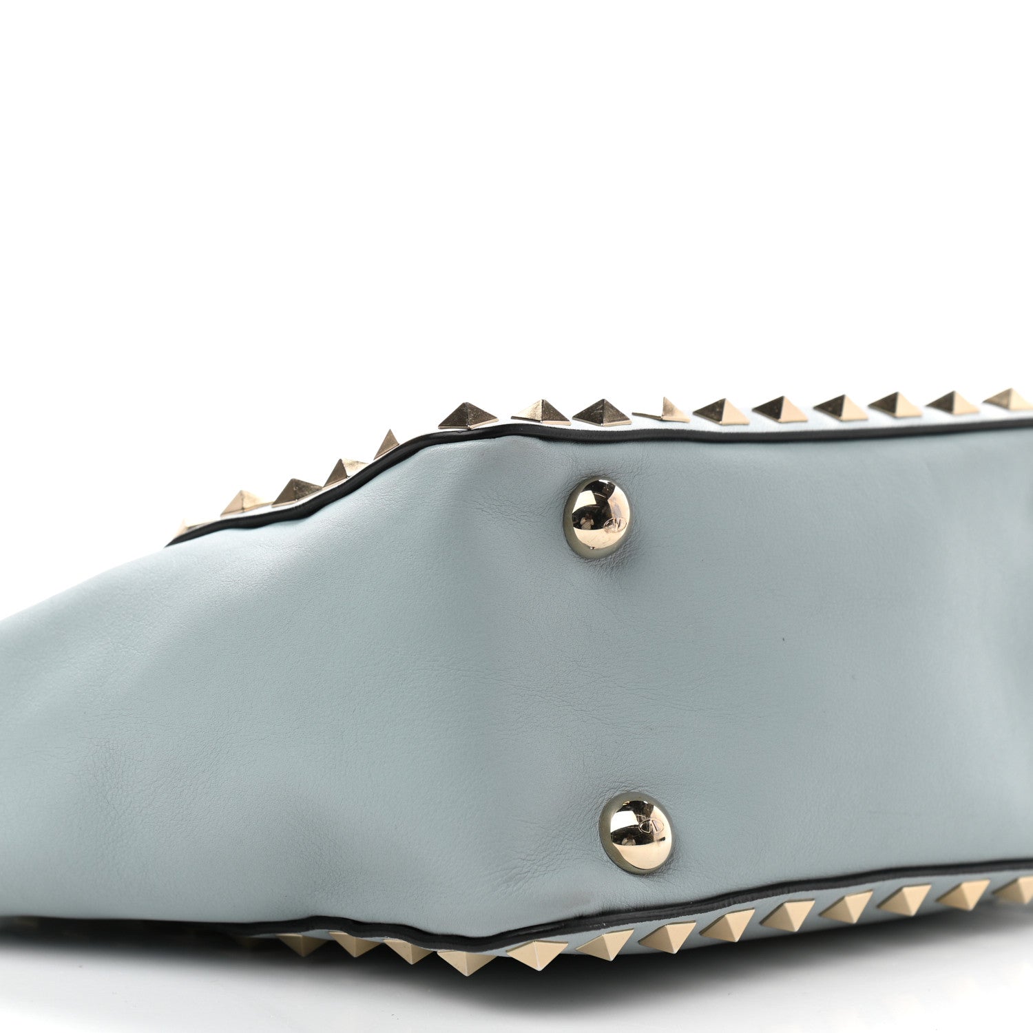 Valentino Garavani Vitello Mini Rockstud Tote Sky Sorbet 10 of 12