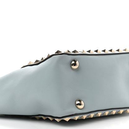 Valentino Garavani Vitello Mini Rockstud Tote Sky Sorbet 10 of 12