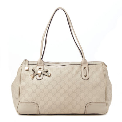 Gucci Guccissima Medium Princy Tote Off White 1 of 8