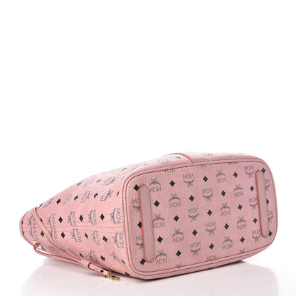 MCM Visetos Medium Liz Reversible Shopper Tote Soft Pink 8 of 21