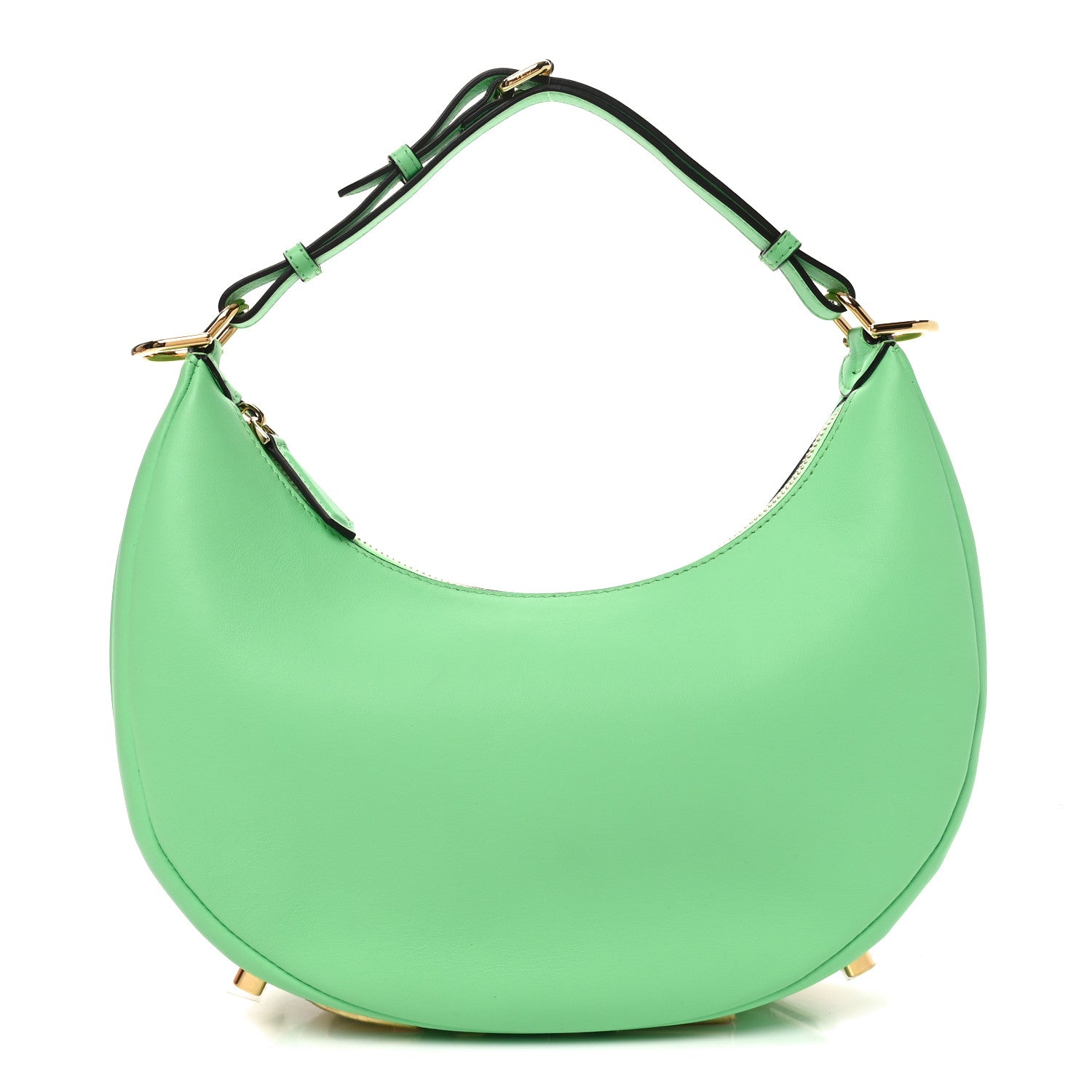Fendi Vitello Grace Matte Small Fendigraphy Hobo Bag Edamame 1 of 10