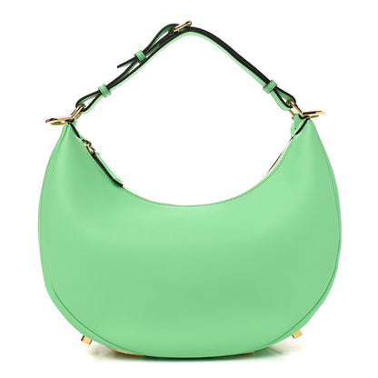 Fendi Vitello Grace Matte Small Fendigraphy Hobo Bag Edamame 1 of 10