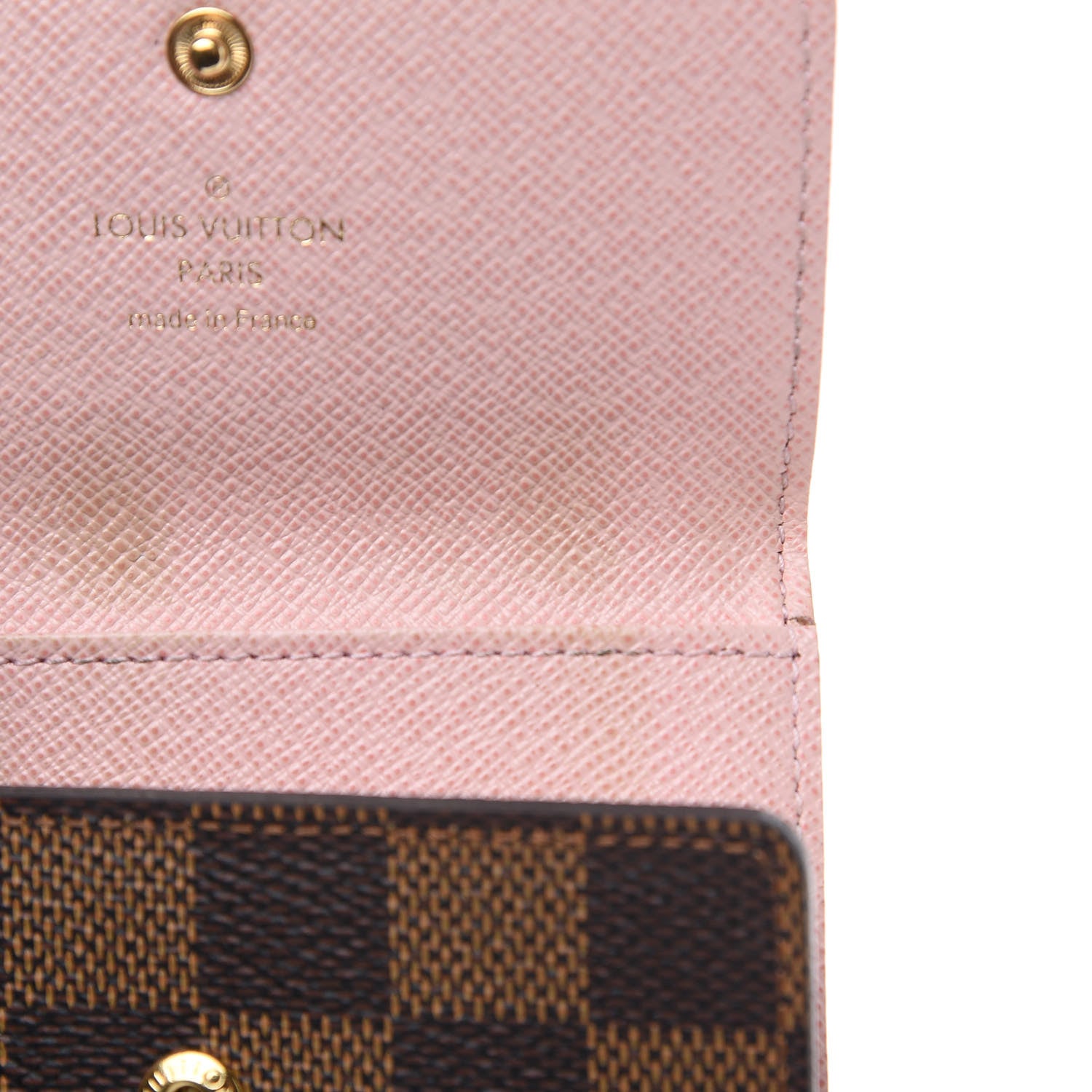 Louis Vuitton Damier Ebene Multicles 6 Key Holder Rose Ballerine 10 of 12