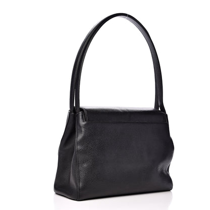 Chanel Caviar Flap Shoulder Bag Black 2 of 15