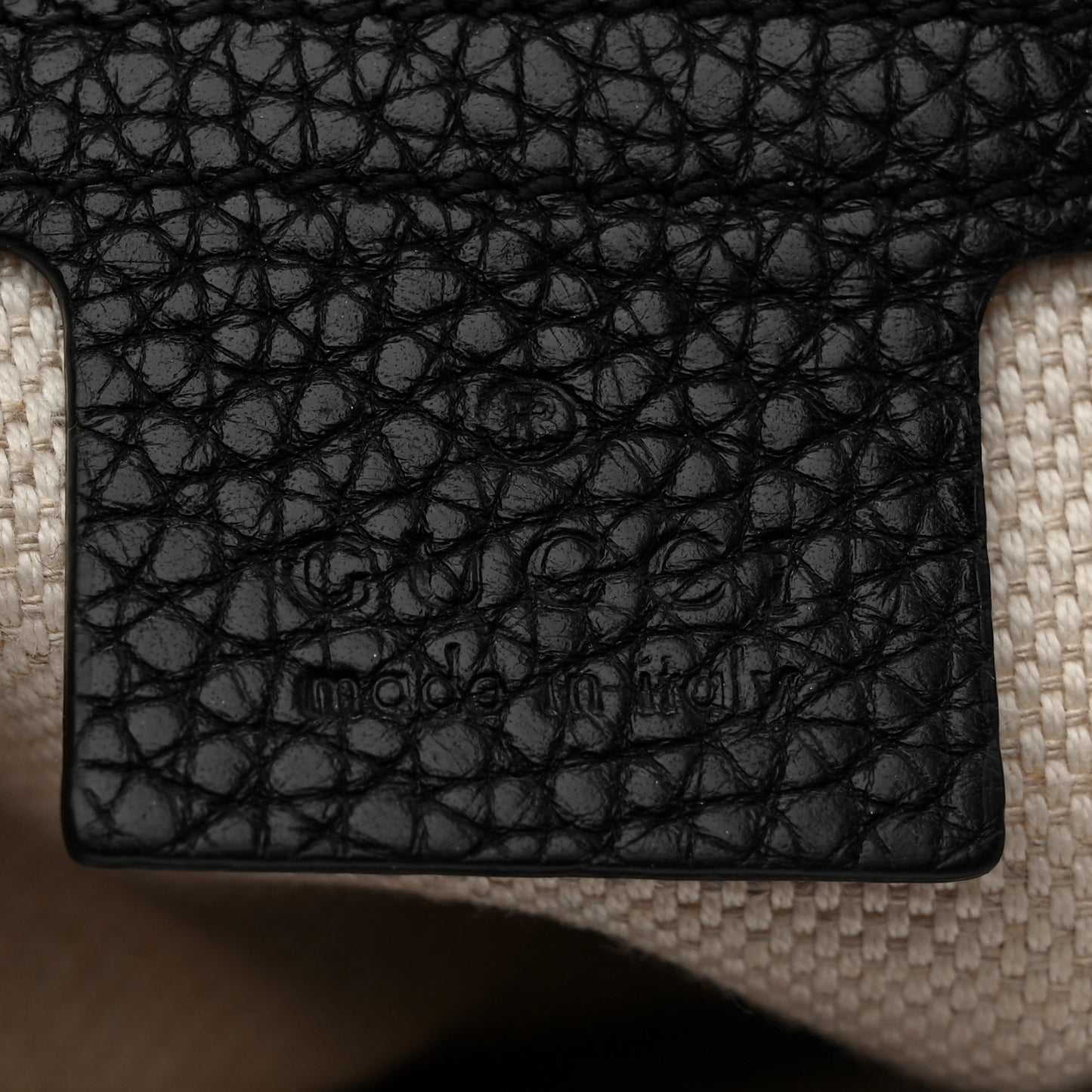 Pebbled Calfskin Medium Soho Flap Crossbody Black