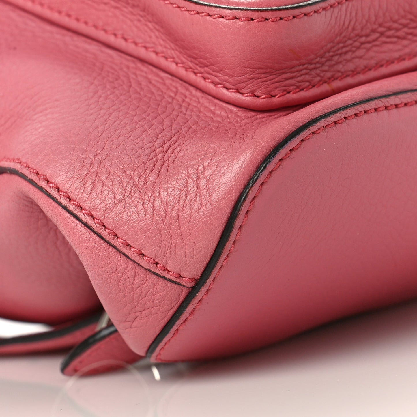 Cellarius Calfskin Medium Bamboo Backpack Glossy Pink